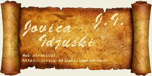 Jovica Iđuški vizit kartica